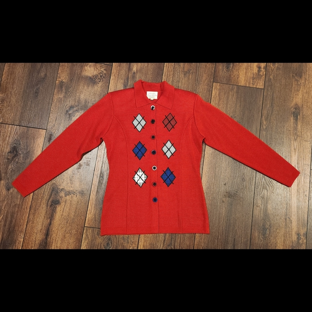 Unique Vtg Patchwork Sweater - image 7